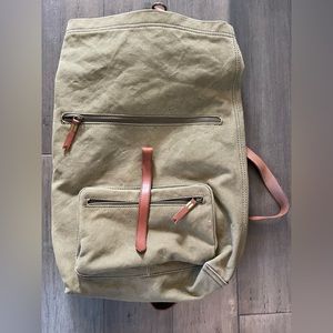 Large Canvas Madewell Foldover backpack